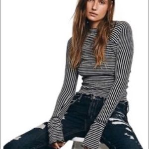 Free People Highland Mock Turtleneck M